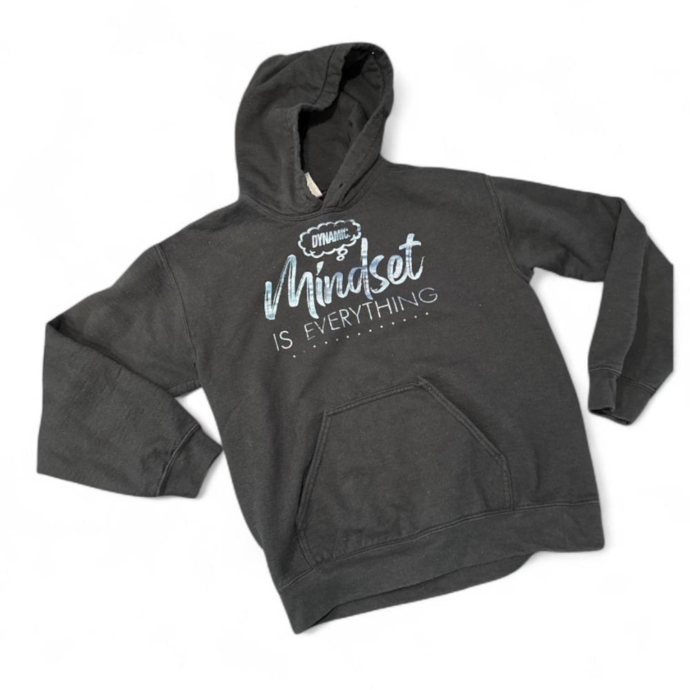 🟠 Gildan Black Mindset Is Everything Hoodie Size Small